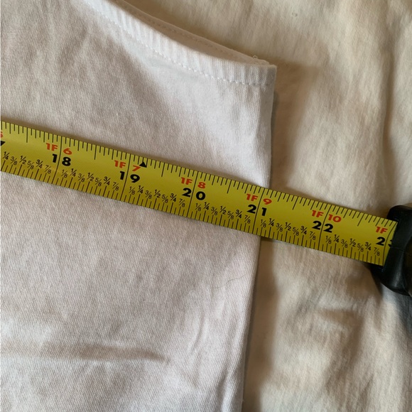 Sleeveless white eyelet lace & jersey blouse, XL, EUC, Reitmans Signature - Picture 5 of 7